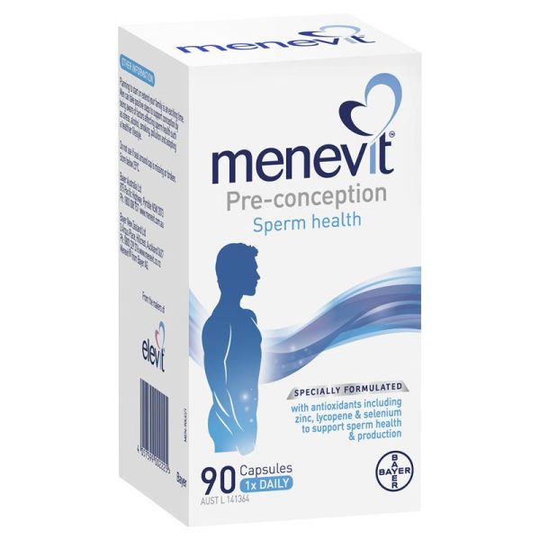 Hỗ trợ sinh sản và cải thiện chất lượng tinh trùng Menevit 90 viên Úc