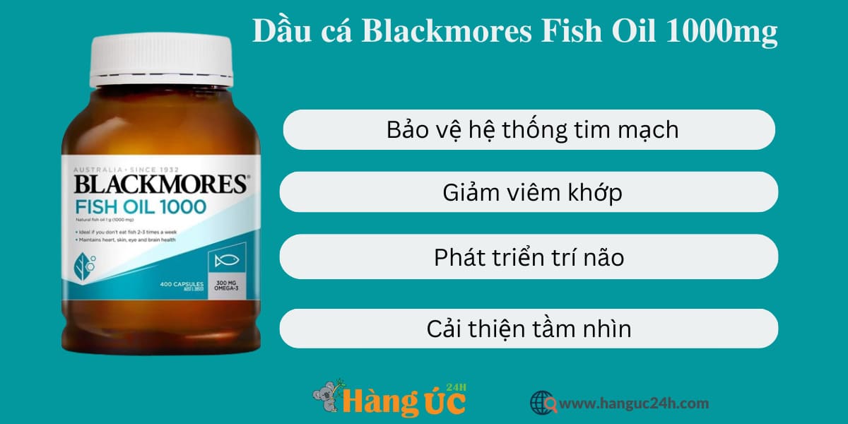 Công dụng của Blackmores Fish Oil 1000mg