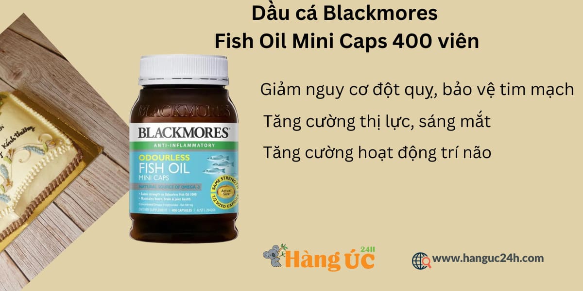 Tác dụng của Blackmores Odourless Fish Oil Mini Caps