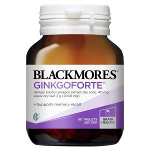 Viên uống giúp bổ não Blackmores Ginkgo Forte 80 viên Úc